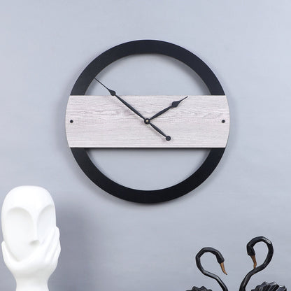 Quartz Black Modern Wall Clock, For Home And Office