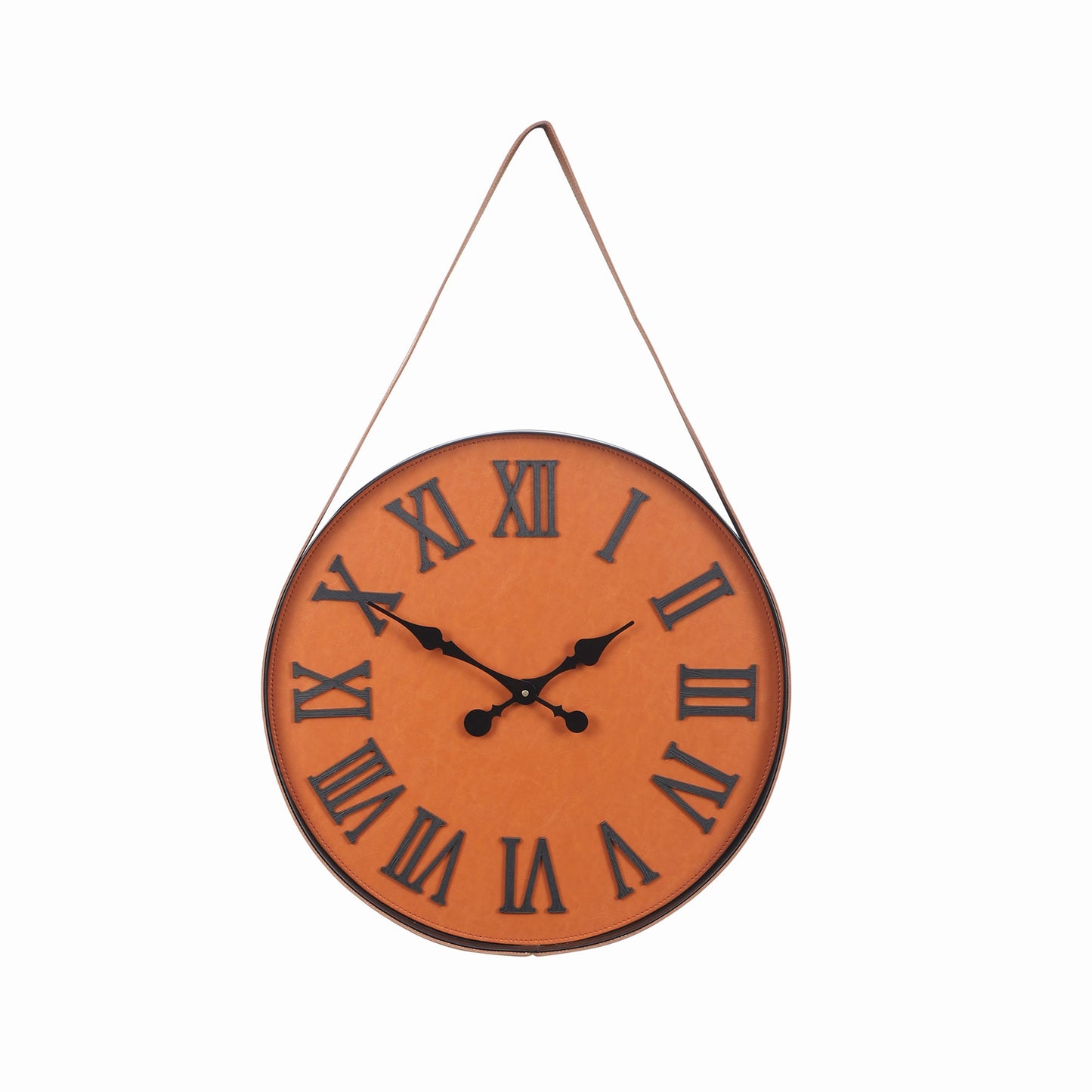 High Roman Black Numerals Wooden Wall Clock