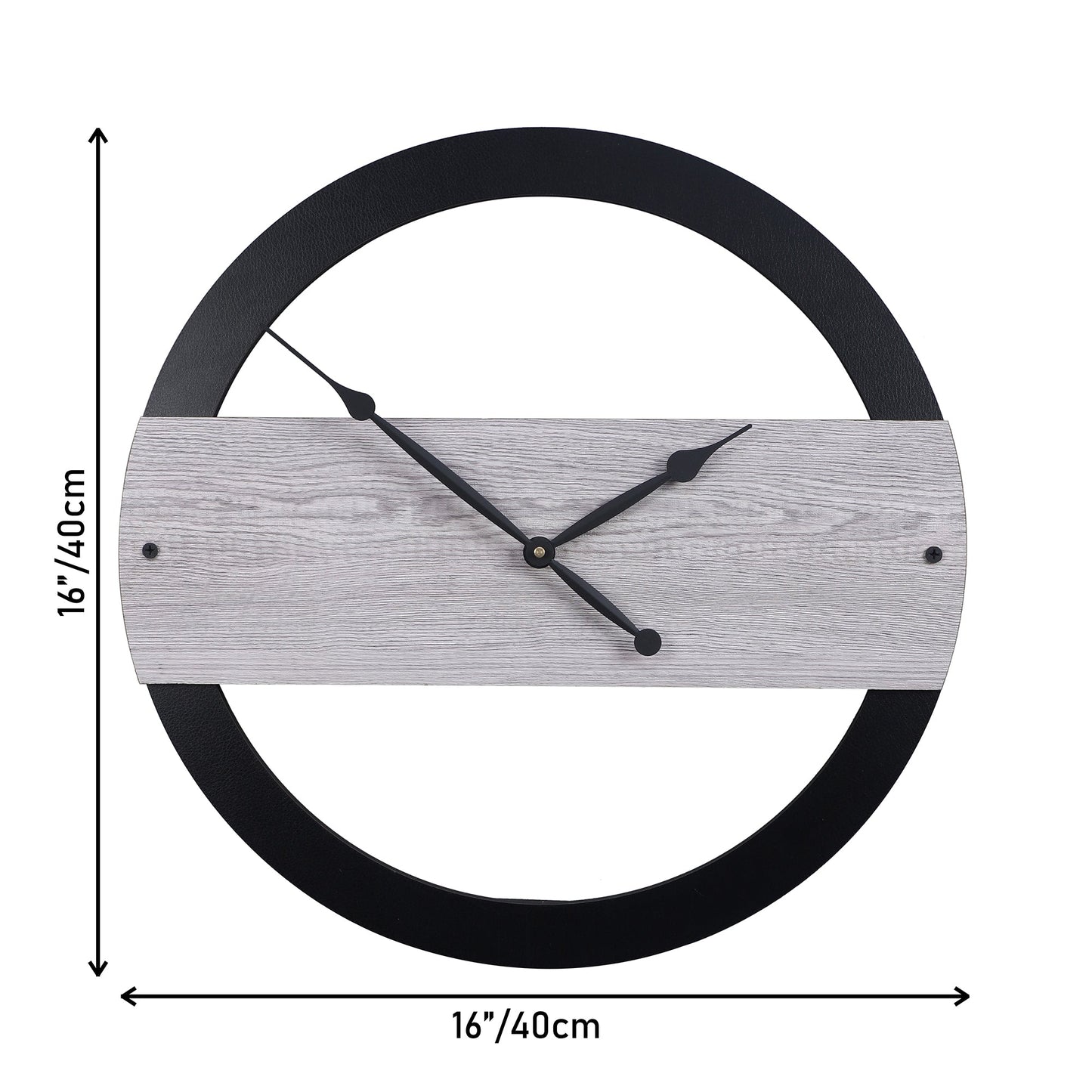 Quartz Black Modern Wall Clock, For Home And Office