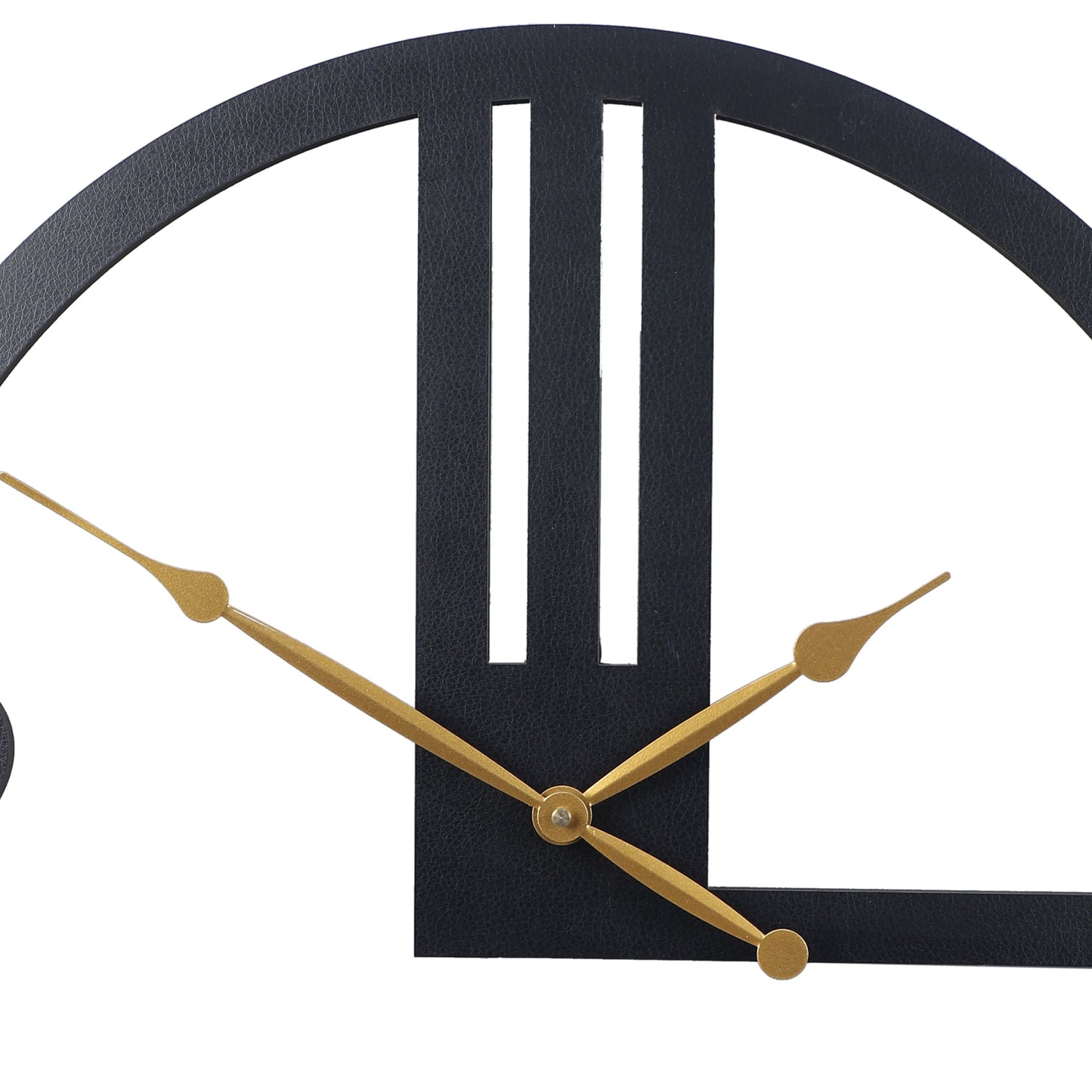 Black Chic Metal Wall Clock, Modern Metal Wall Decor