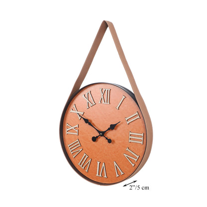 High Gloss Roman Numerals Wooden Wall Clock