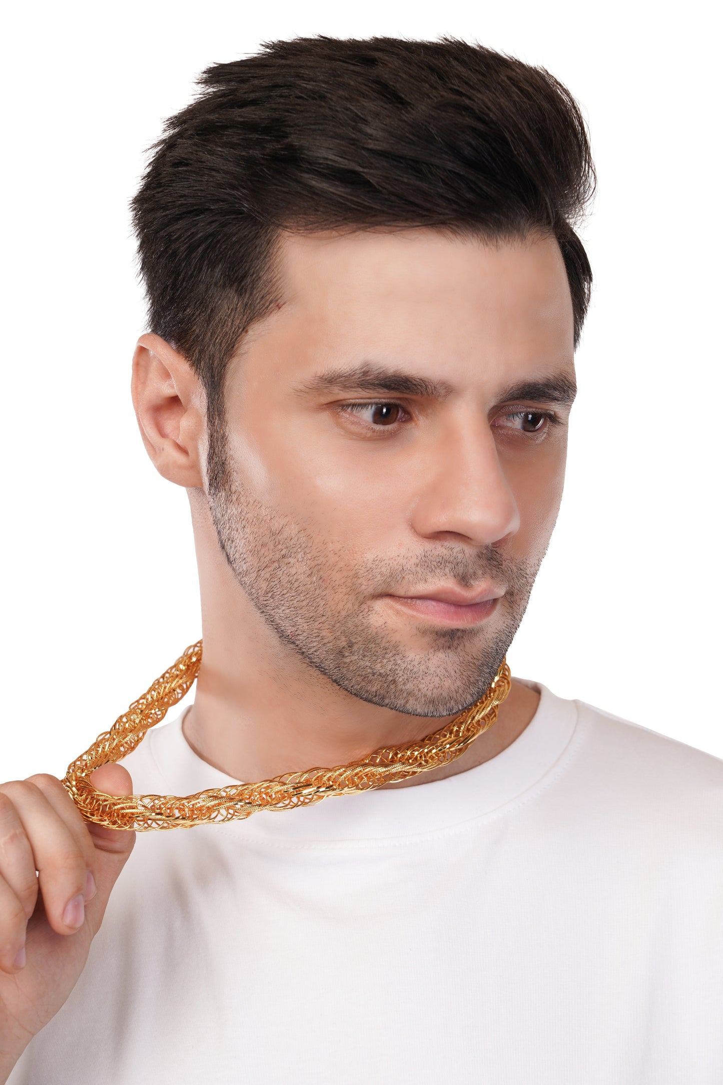 Interlocking Circles 1Gm Gold Chain