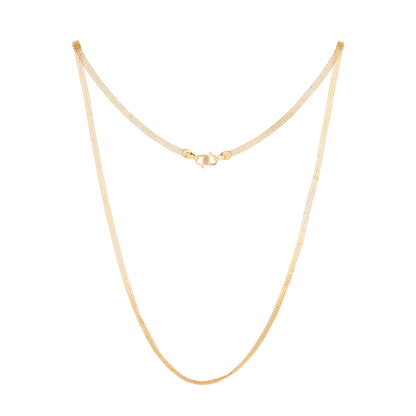 Premium Quality 1 Gram Gold Plated Smooth Round Design/Thaali Chain