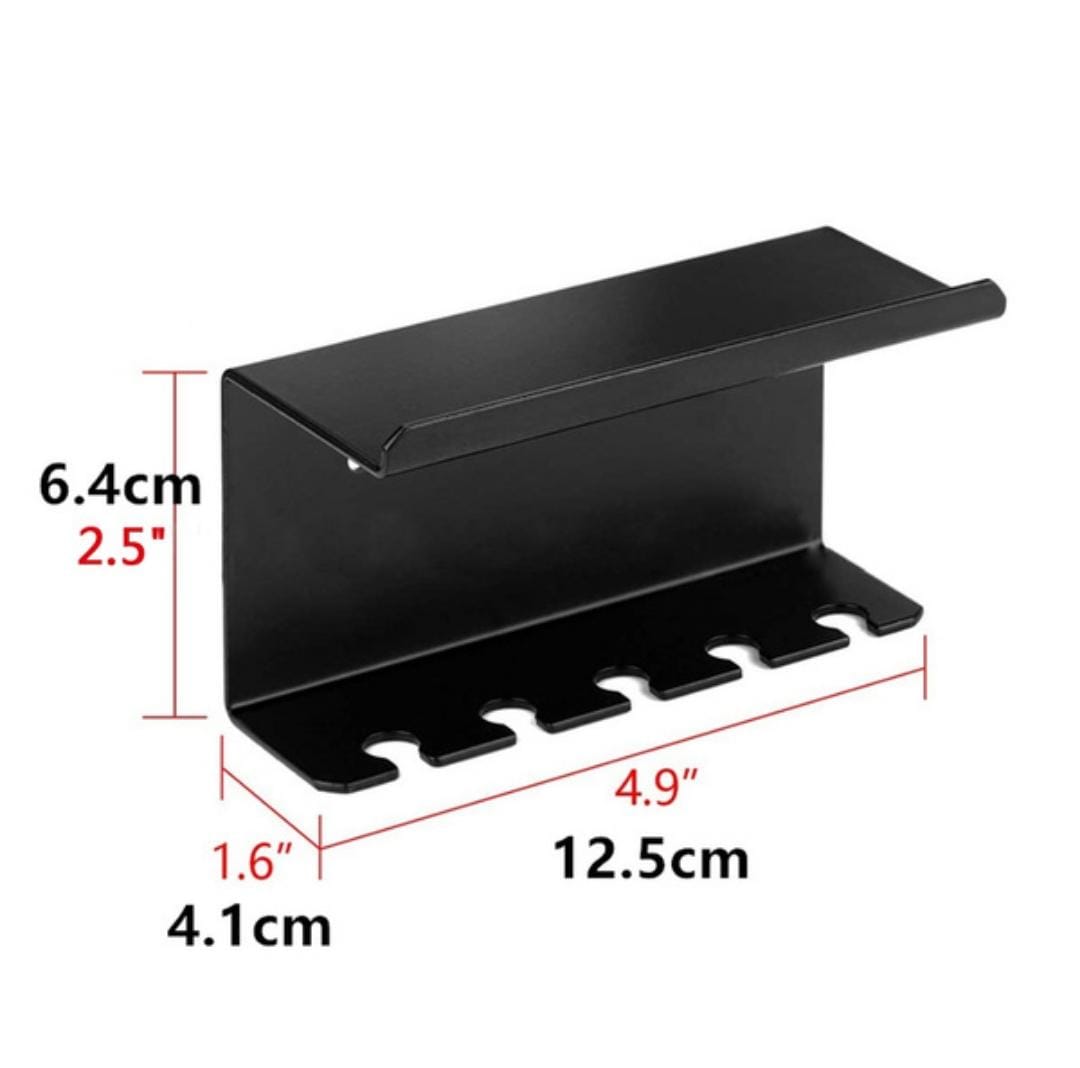 Metal Toothpaste Holder Black Colour 4mm | H - 6.4 Cm W-12.5 Cm L - 4.1 Cm